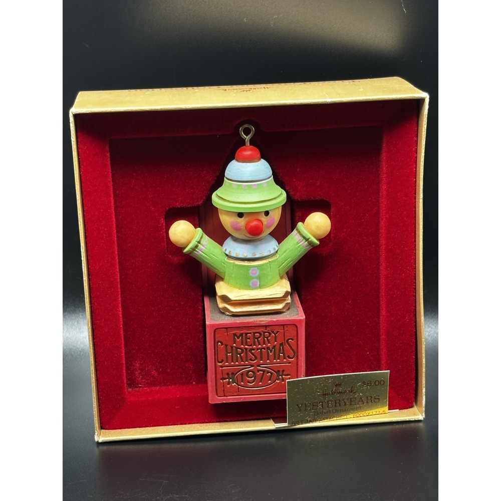 Vintage Hallmark 1977 Tree Trimmer Jack in the Box Ornament